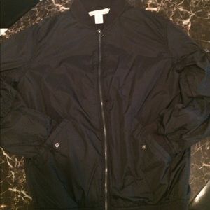 Men's Black Lightweight Bomber Jacket